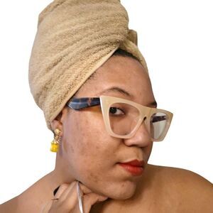 Acrylic Amber Round Umbrella Drop Earrings | 1.75"